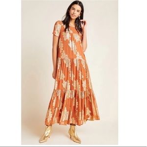 Anthropologie Jocasta Tiered Maxi Dress